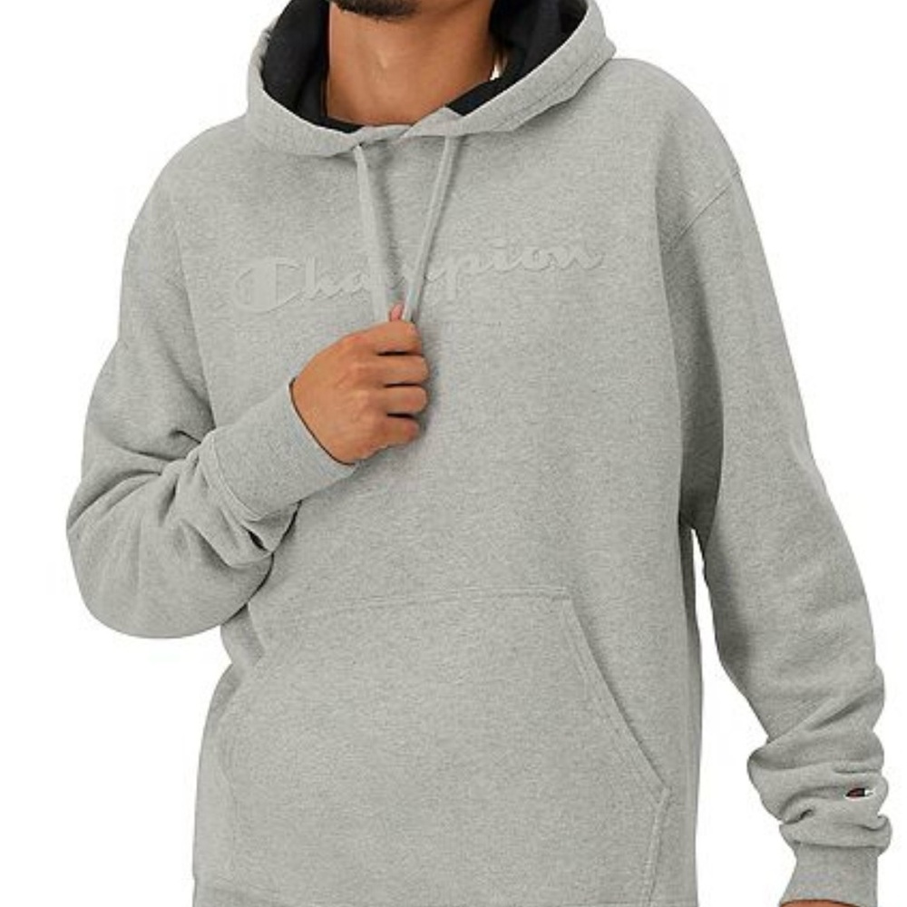 Men's Champion Embossed Powerblend
Graphic Hoodie Gray XLT